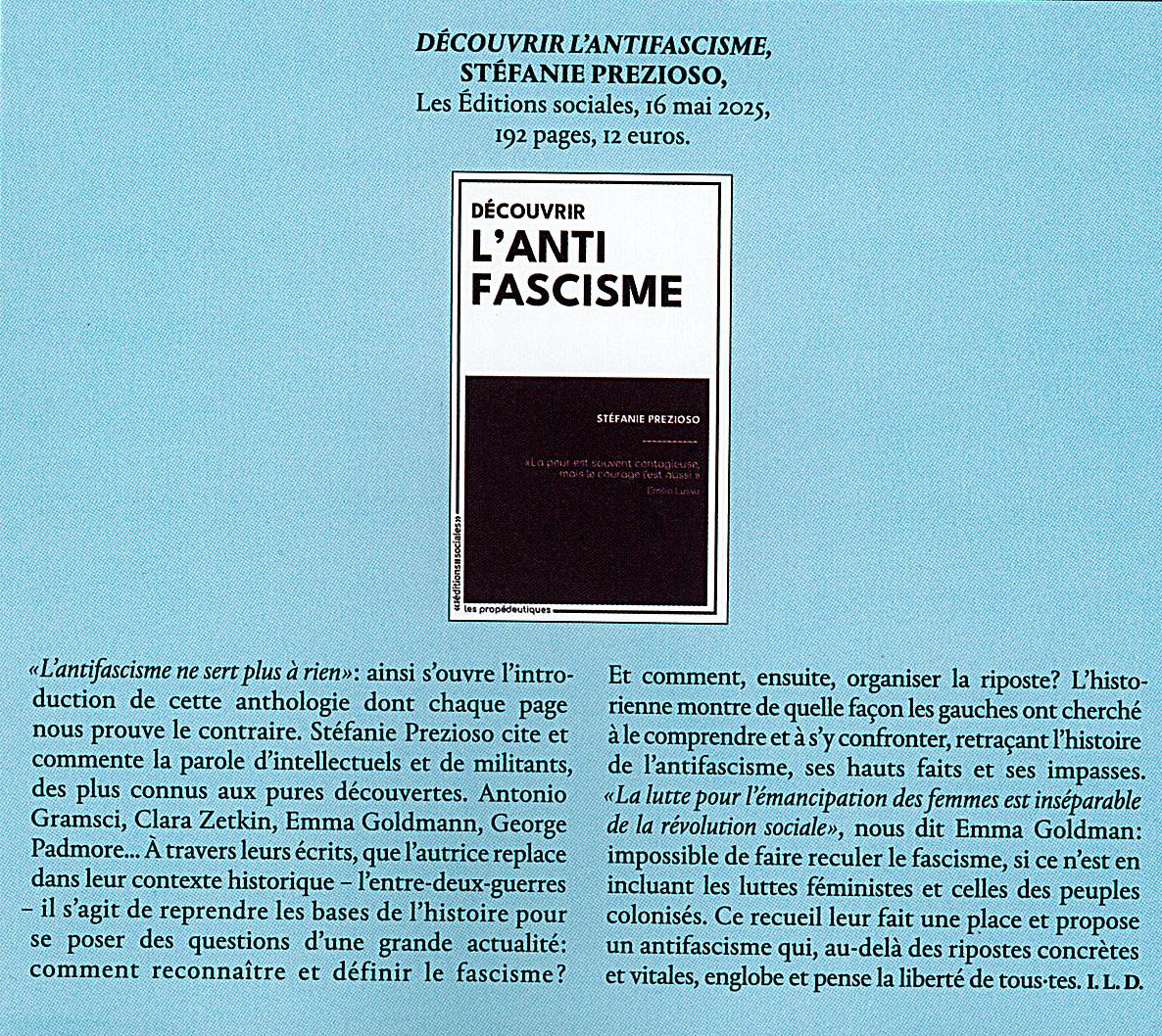 Média — Découvrir l’antifascisme