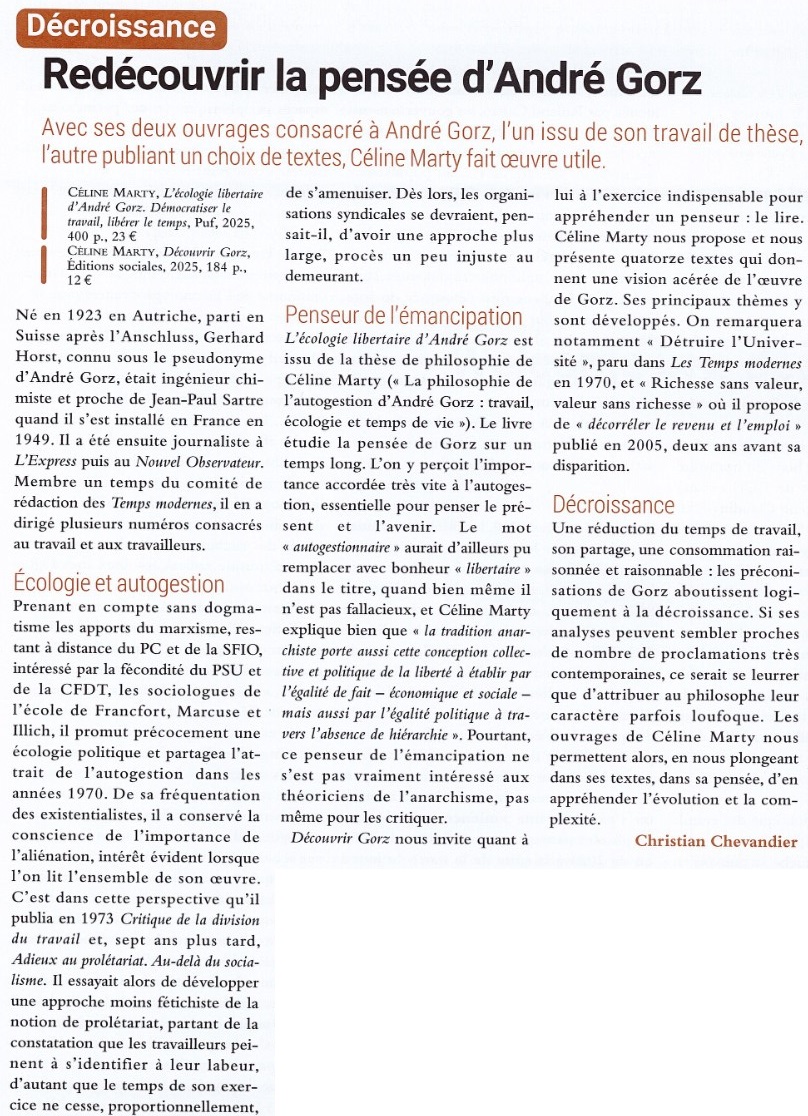 Média — Découvrir Gorz