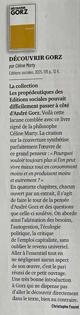 Média — Découvrir Gorz
