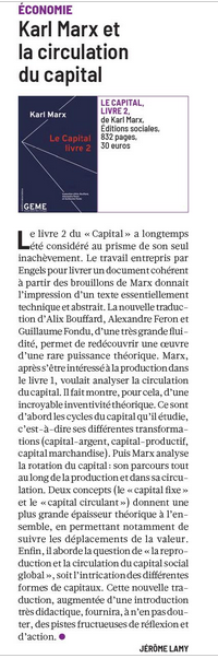 Média — Le Capital, livre 2