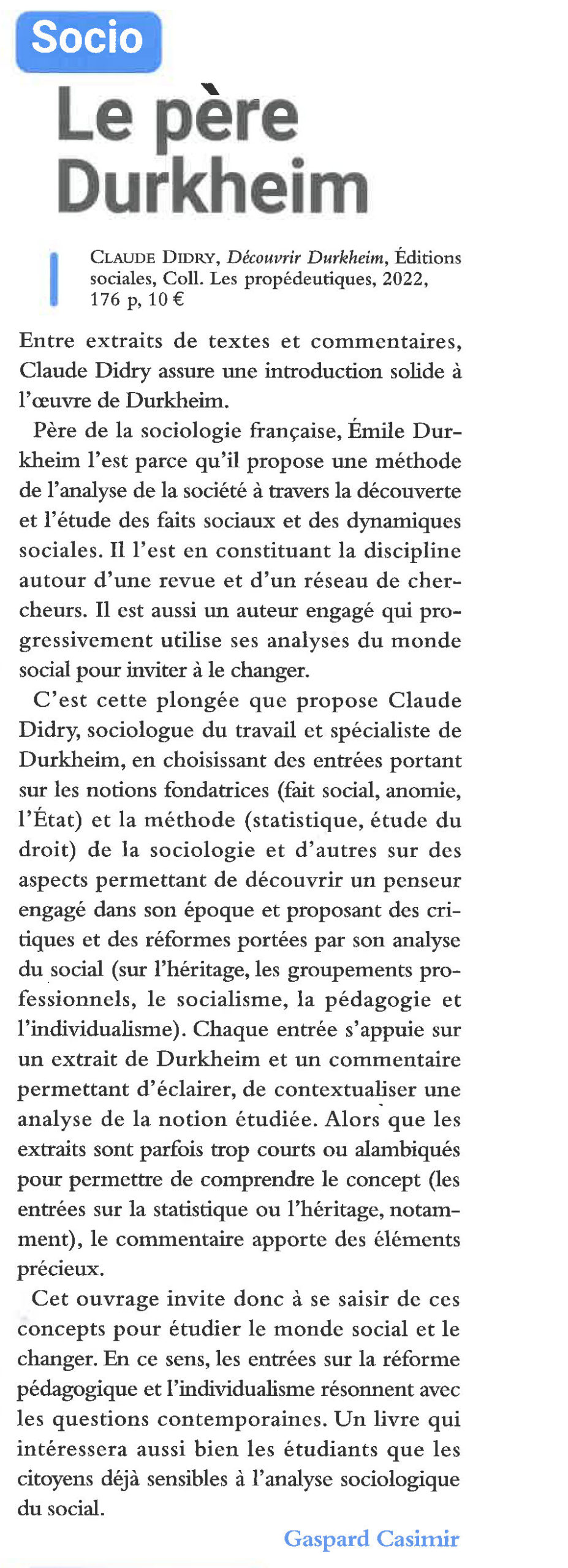 Média — Découvrir Durkheim