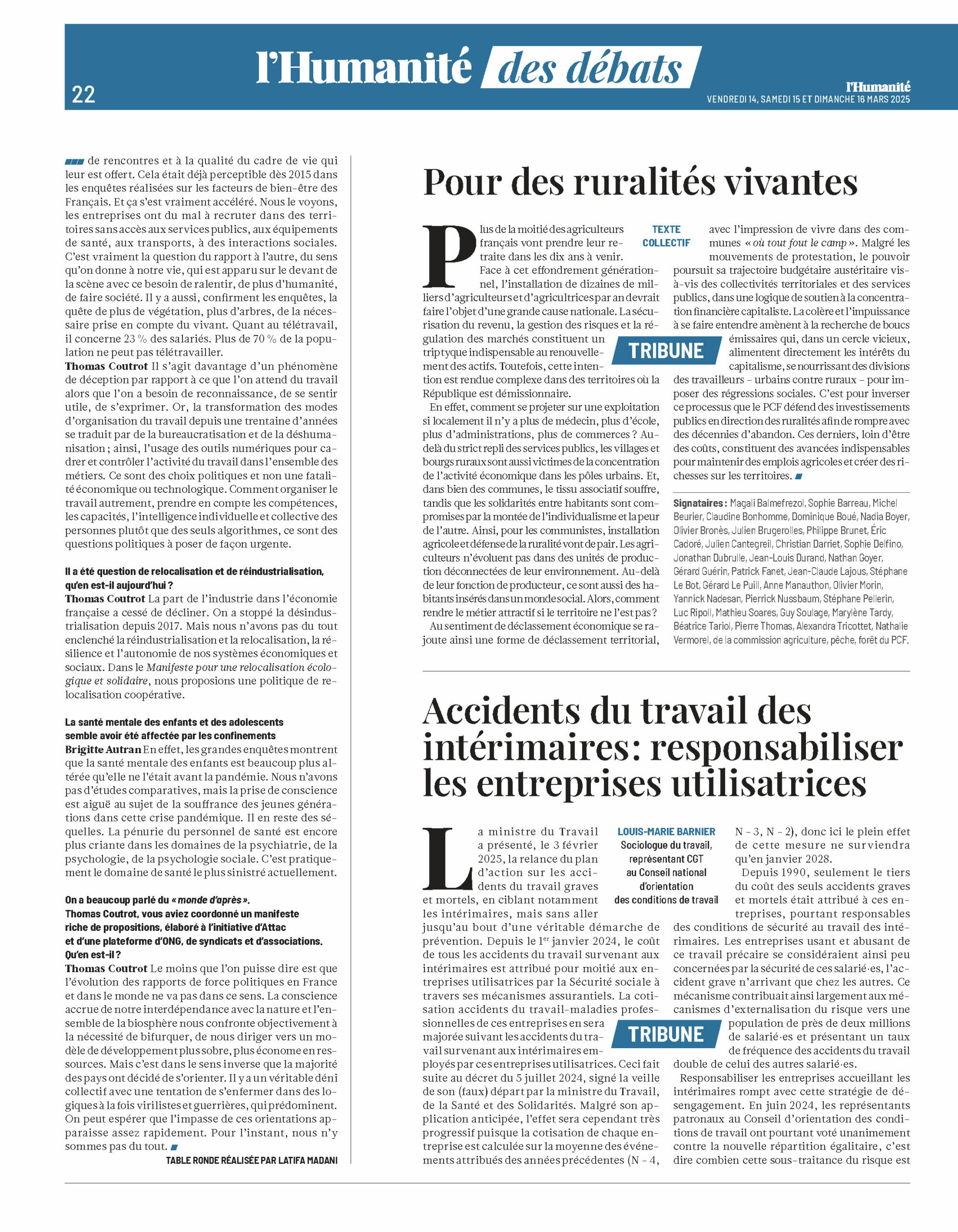 Média — La condition intérimaire